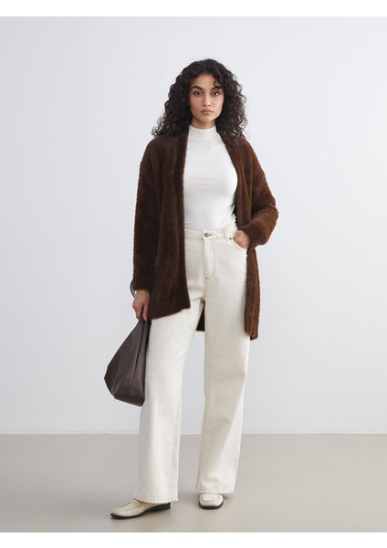 Yeni Sezon Şal Yaka Kadın Pelüş Triko Hırka fiyatları