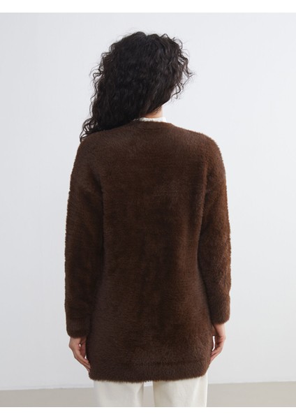 Yeni Sezon Şal Yaka Kadın Pelüş Triko Hırka fırsatları