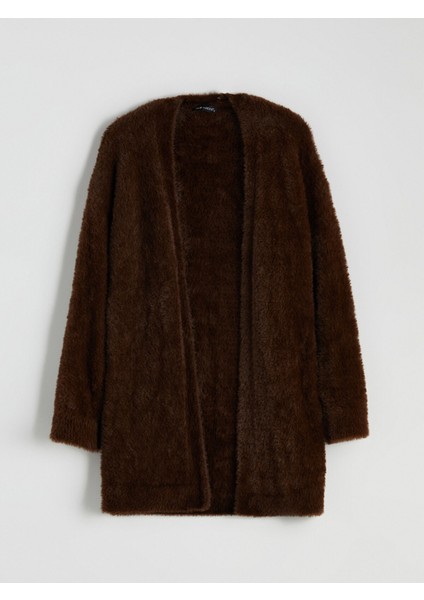 Yeni Sezon Şal Yaka Kadın Pelüş Triko Hırka indirimleri