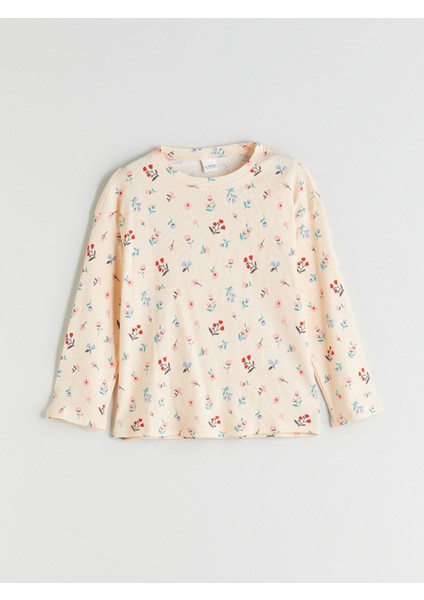 Yeni Sezon Bisiklet Yaka Çiçekli Kız Çocuk Pijama Takımı fiyatları