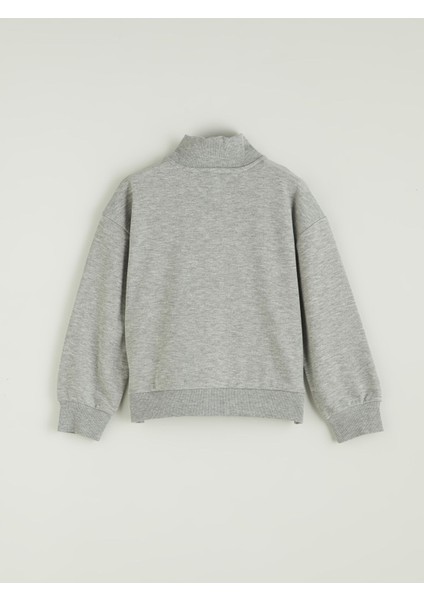 Yeni Sezon Dik Yaka Kız Çocuk Sweatshirt modelleri