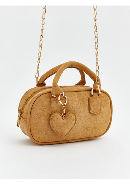 Yeni Sezon Süet Görünümlü Kadın Omuz Çantası modelleri