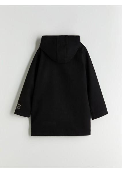 Yeni Sezon Kapüşonlu Kız Çocuk Kaşe Kaban modelleri