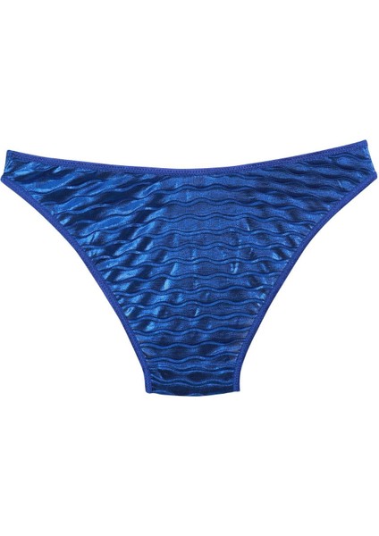 Kadın Mavi Dalga Desenli Parlak 2'li Slip fiyatları