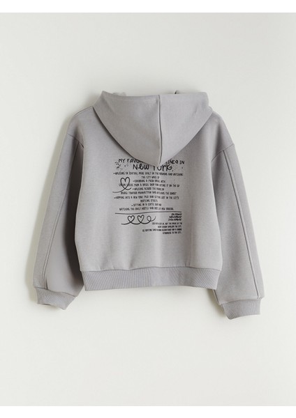 Yeni Sezon Kapüşonlu Kız Çocuk Fermuarlı Sweatshirt fırsatları