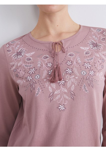 Yeni Sezon Bağlamalı Yaka Çiçekli Bluz modelleri