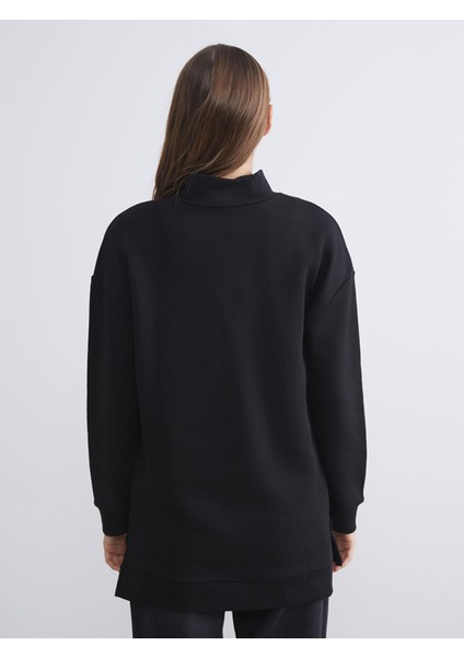 Yeni Sezon Dik Yaka Kadın Sweatshirt Tunik fırsatları