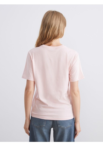 Yeni Sezon Bisiklet Yaka Dantel Cepli Kadın Tişört fırsatları