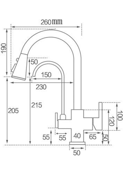 Mutfak Evye Bataryası Dual Flow Su Arıtma Çıkışlı Antrasit Gri Yeni Model Fiskiyeli 7 Yıl Garanti