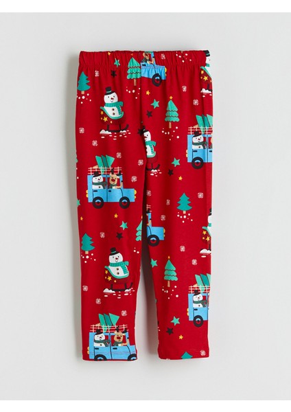 Yeni Sezon Beli Lastikli Kız Çocuk Pijama Alt