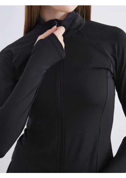 Yeni Sezon Dik Yaka Kadın Fermuarlı Sweatshirt fırsatları