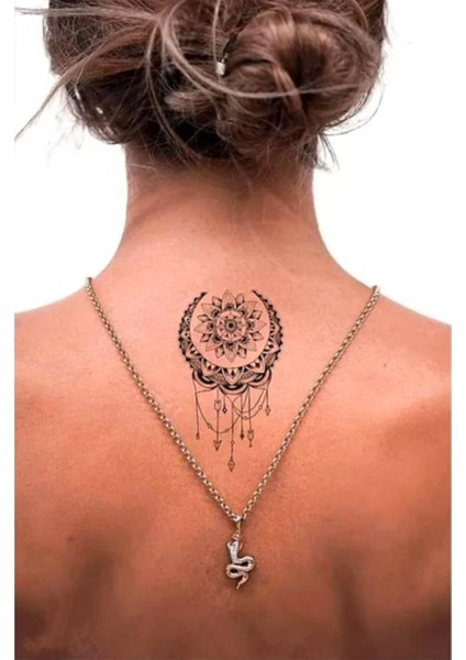 Geçici Lotus Figürlü Dövme Tattoo