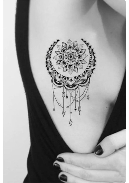 Geçici Lotus Figürlü Dövme Tattoo