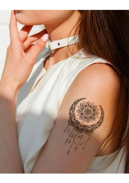 Geçici Lotus Figürlü Dövme Tattoo
