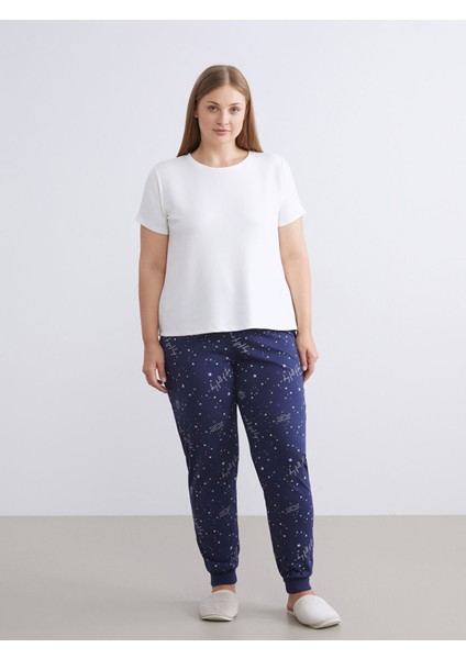 Yeni Sezon Beli Lastikli Baskılı Kadın Jogger Pijama Altı fiyatları