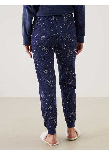 Yeni Sezon Beli Lastikli Baskılı Kadın Jogger Pijama Altı indirimleri