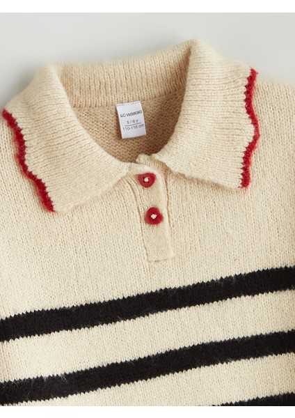 Yeni Sezon Polo Yaka Kız Çocuk Triko Kazak fiyatları