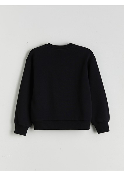 Yeni Sezon Bisiklet Yaka Kız Çocuk Sweatshirt modelleri