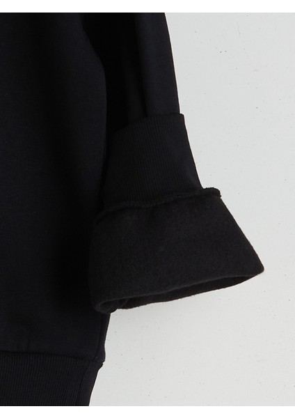 Yeni Sezon Bisiklet Yaka Kız Çocuk Sweatshirt fırsatları