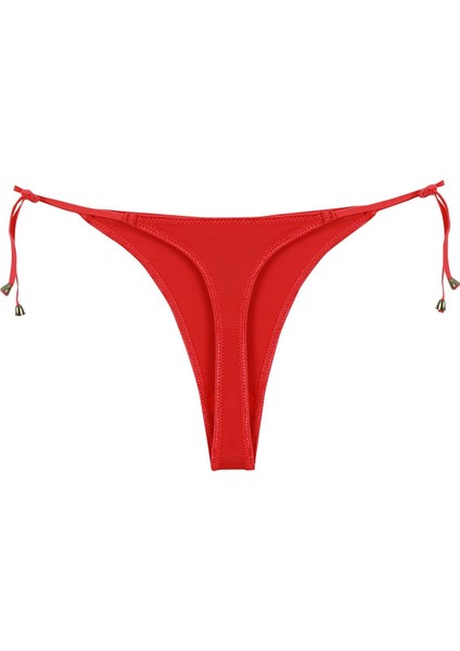 Kadın Kırmızı Yandan Bağlamalı 2'li Tanga Slip fiyatları