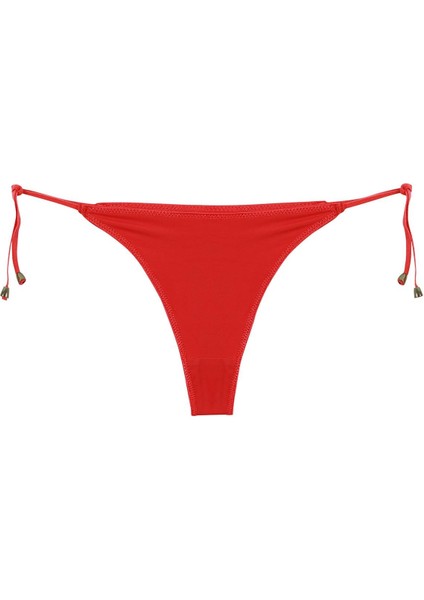 Kadın Kırmızı Yandan Bağlamalı 2'li Tanga Slip modelleri