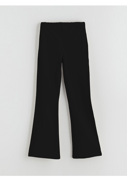 Yeni Sezon Beli Lastikli Ispanyol Paça Kız Çocuk Tayt