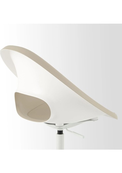 Eldberget/malskar Çalışma Sandalyesi Bej Beyaz Mindersiz indirimleri