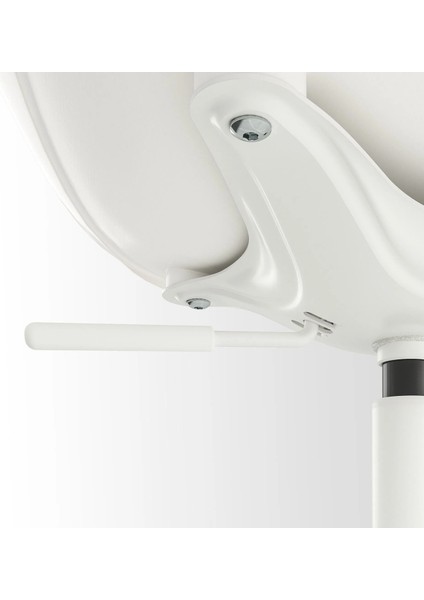 Eldberget/malskar Çalışma Sandalyesi Bej Beyaz Mindersiz