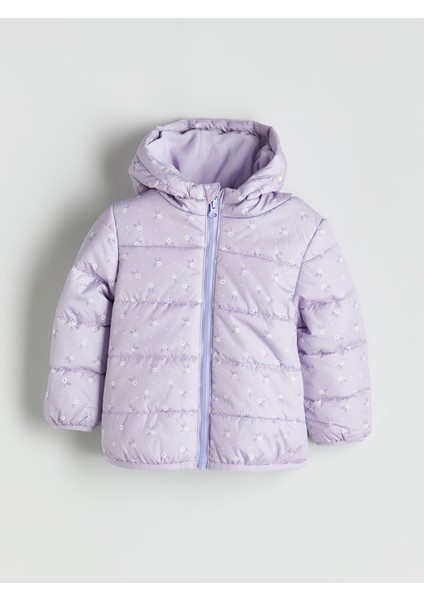 Yeni Sezon Kapüşonlu Uzun Kollu Kız Çocuk Mont