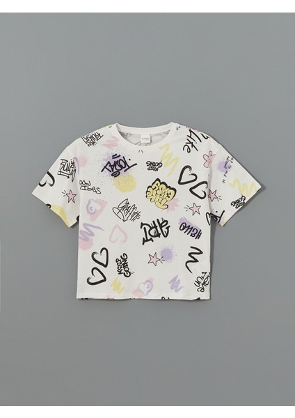 Yeni Sezon Bisiklet Yaka Kız Çocuk Pijama Üst