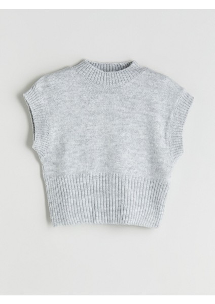 Yeni Sezon Yarım Balıkçı Yaka Kız Çocuk Triko Süveter