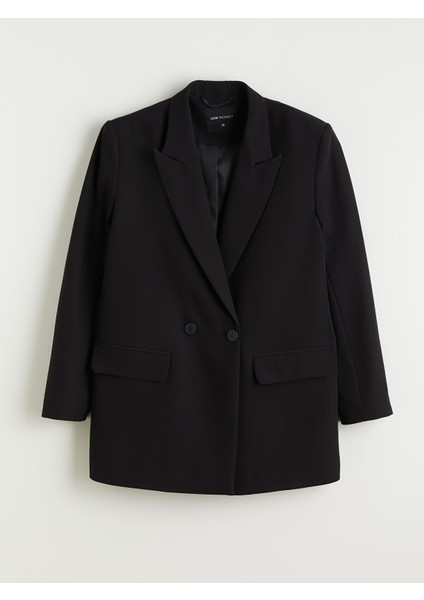 Yeni Sezon Düğme Detaylı Kadın Blazer Ceket