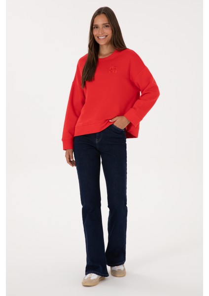 Kadın Kırmızı Sweatshirt 50313565-VR030 fırsatları