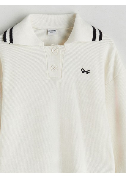 Yeni Sezon Polo Yaka Kız Çocuk Kazak modelleri