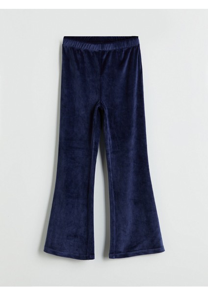 Yeni Sezon Beli Lastikli Kadife Kız Çocuk Tayt