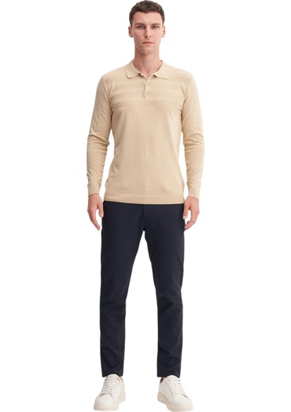 Kazak Slim Fit Viskon Karışımlı Basic Polo Yaka Kazak fiyatları