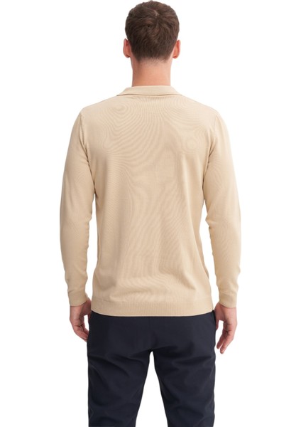 Kazak Slim Fit Viskon Karışımlı Basic Polo Yaka Kazak modelleri