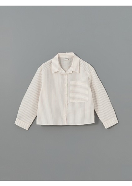 Yeni Sezon Çizgili Kız Çocuk Gömlek modelleri