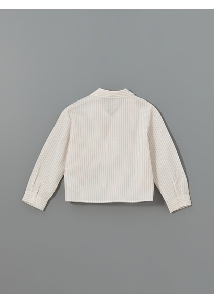 Yeni Sezon Çizgili Kız Çocuk Gömlek indirimleri