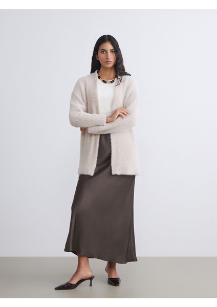 Yeni Sezon Şal Yaka Kadın Pelüş Triko Hırka fiyatları