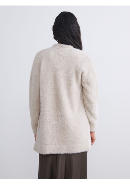 Yeni Sezon Şal Yaka Kadın Pelüş Triko Hırka fırsatları