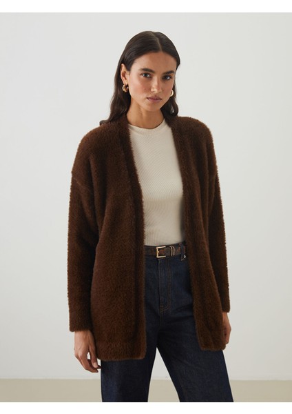 Yeni Sezon Şal Yaka Kadın Pelüş Triko Hırka fiyatları