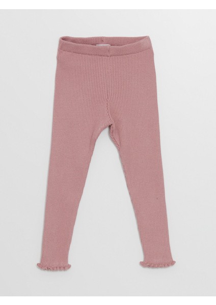 Yeni Sezon Beli Lastikli Basic Kız Çocuk Tayt