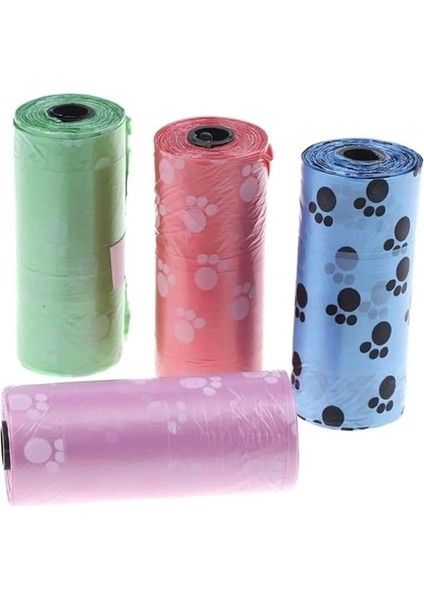 4lü Evcil Hayvanlar Için Pati Desenli Kedi Köpek Kaka Poşeti Torbası fırsatları