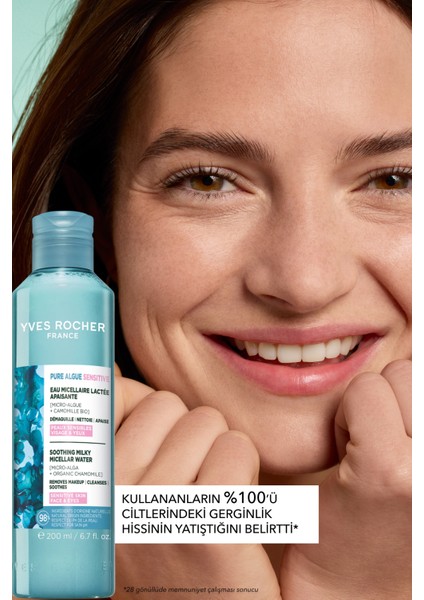 Yüz&makyaj Temizleme Micellar Sütü-Hassas Dahil Tüm Cilt-Pure Algue Sensitive Botanik Kompleks 200ML