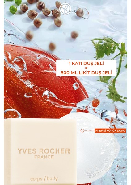 Katı Duş Jeli - Nemlendirici Canlandırıcı Mango Kişniş-SLS,SLES İçermez,Vegan-100gr