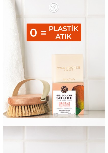 Katı Duş Jeli - Nemlendirici Canlandırıcı Mango Kişniş-SLS,SLES İçermez,Vegan-100gr