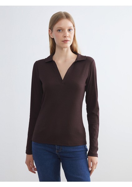 Yeni Sezon Polo Yaka Kadın Tişört