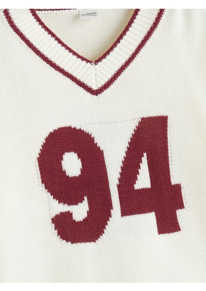 Yeni Sezon V Yaka Kız Çocuk Triko Kazak fiyatları