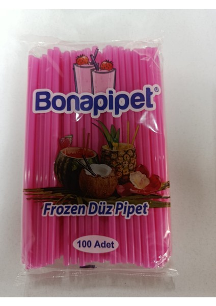 Plastik Düz Pipet 100 Ad